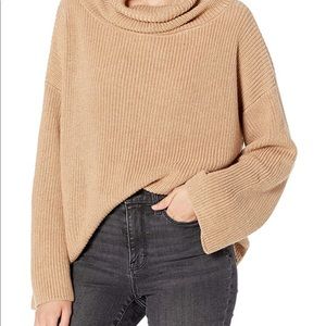 Cable Stitch Funnel Neck Sweater